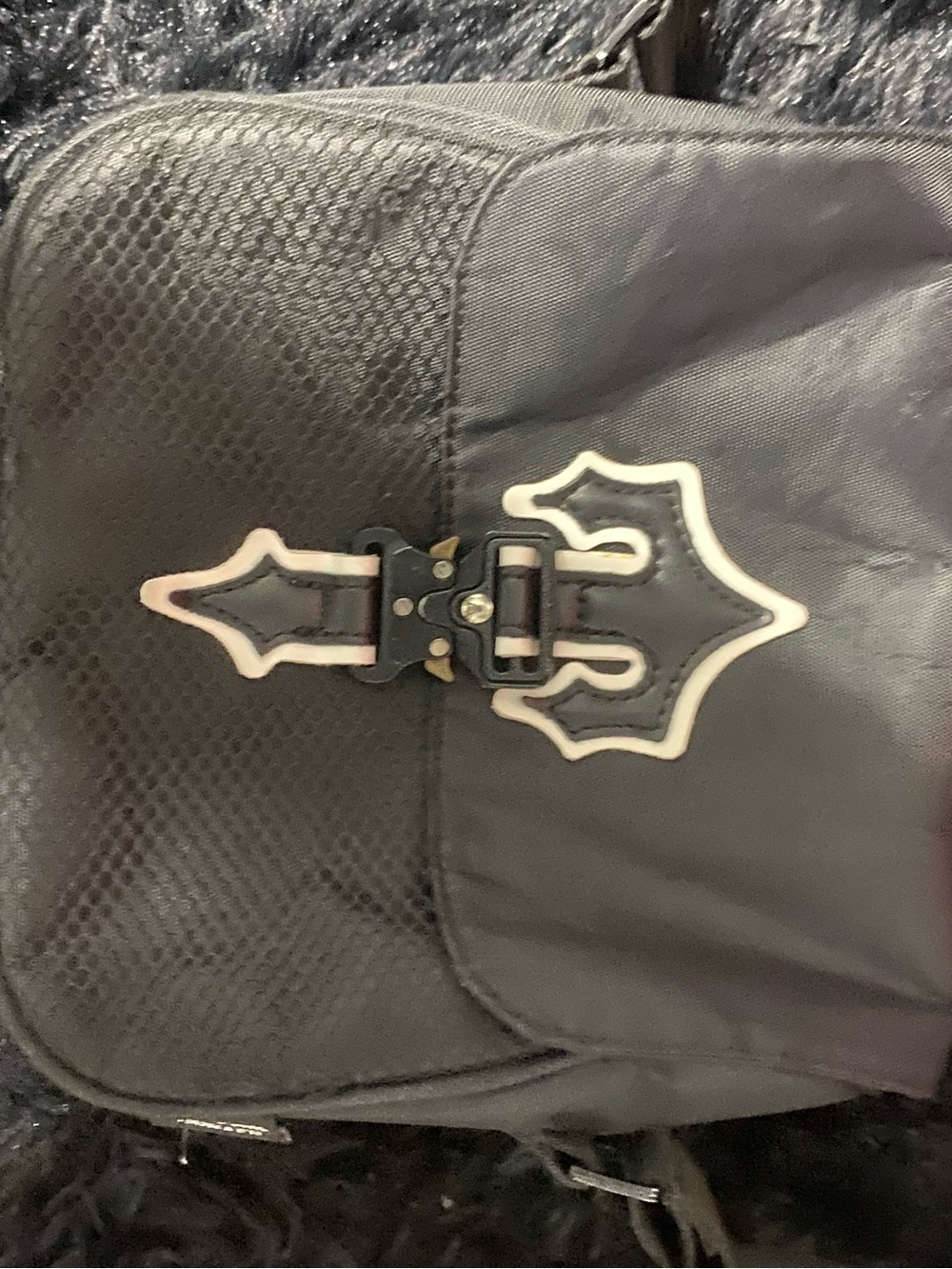 Classic Black Women's Backpack with Decorative Buckle